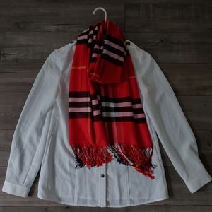 New Burberry like scarf, cashmere feel material